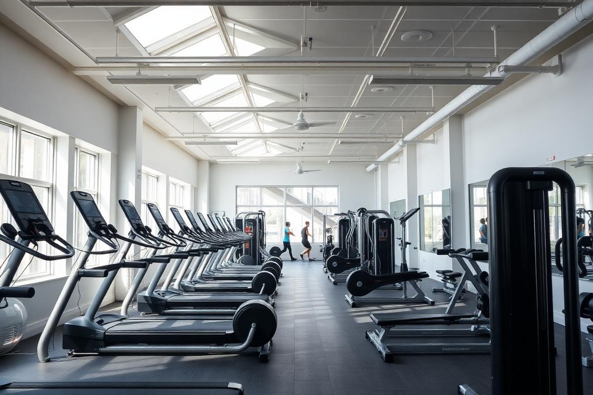 Moderne gym in Alkmaar met fitnessapparatuur