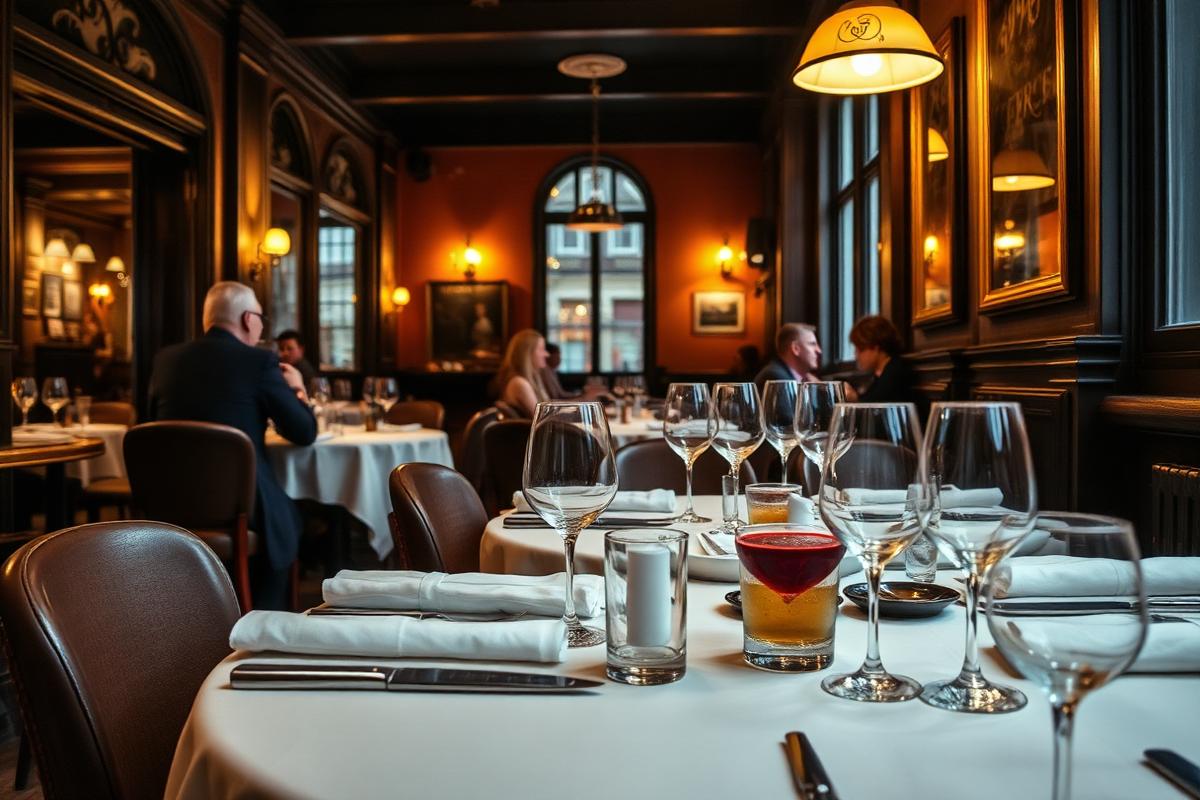 Gedekte tafel in een sfeervol restaurant in het centrum van Alkmaar